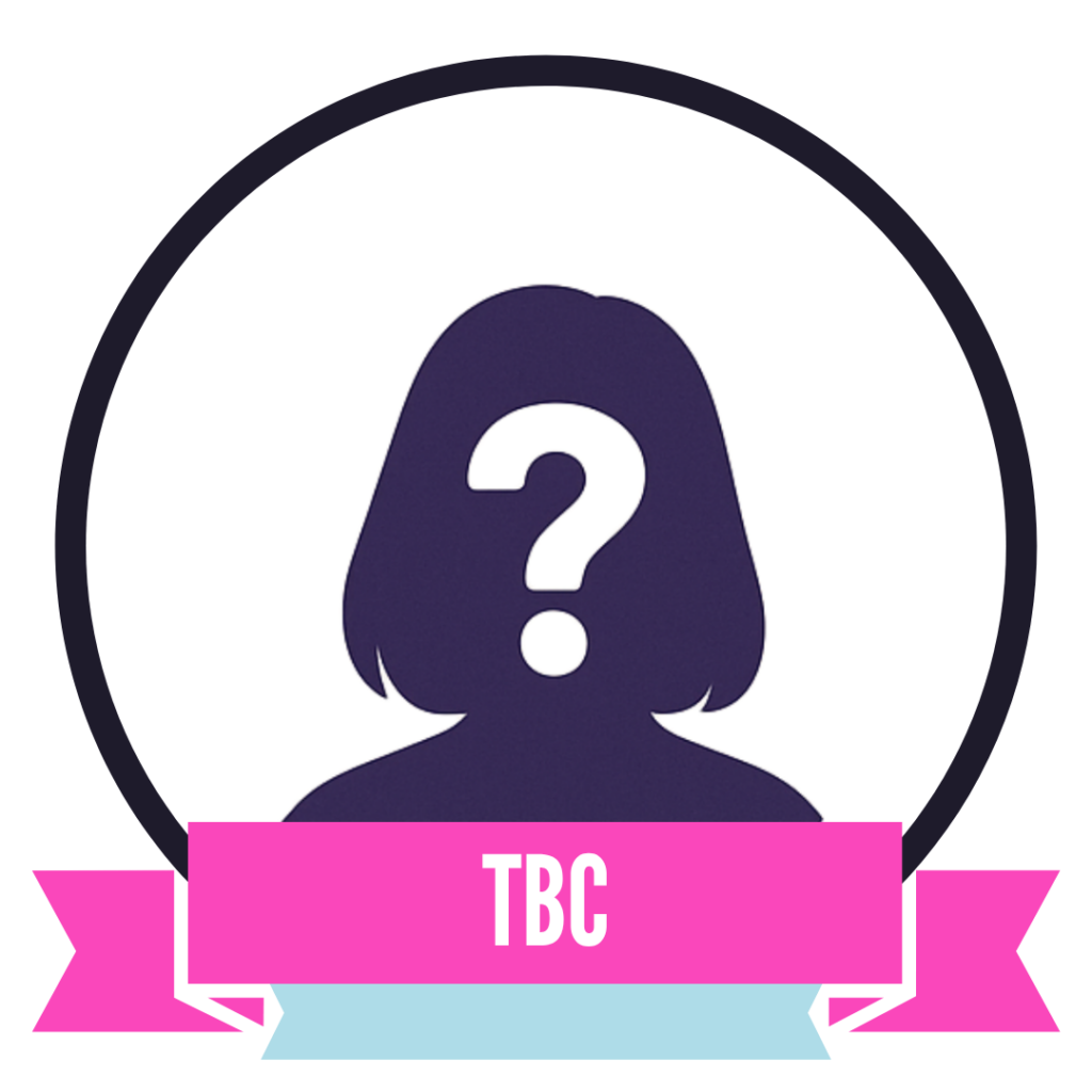 Silhouette of a person with a question mark on their face, labeled "TBC" with a pink ribbon below.