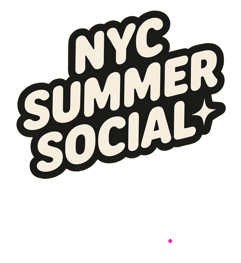 "NYC Summer Social" logo with sponsors Agency Agenda and Teamwork.com displayed below.